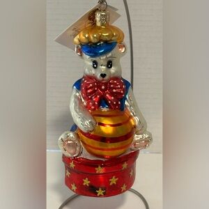 Christopher Radko Beary First Christmas Ornament 7” 1999 Retired